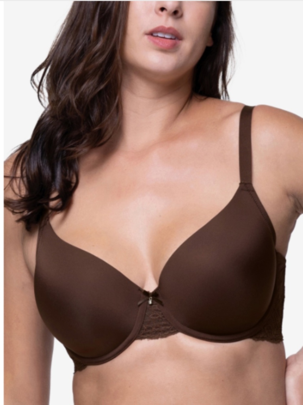 Dorina Women's Adele Light Padded Comfort Fit Soft Bra US42DD- Chocolate. NWT.